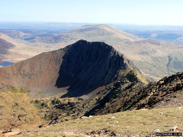 Crib Goch, Snowdonia in Wales A photo of Crib Goch from Crib Ddysgl